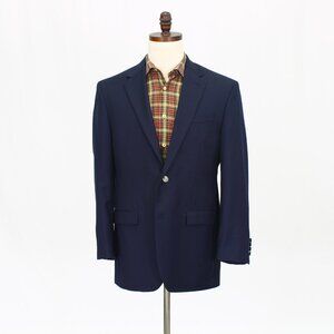 Michael Kors 40R Navy Blazer Sport Coat Jacket 2-Button Solid Y584